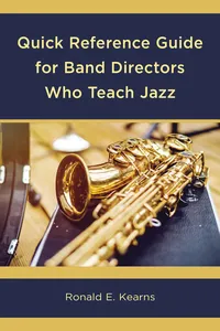 Quick Reference Guide for Band Directors Who Teach Jazz_cover