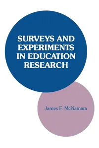 Surveys and Experiments in Education Research_cover