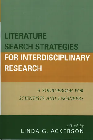 Literature Search Strategies for Interdisciplinary Research