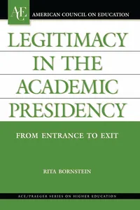 Legitimacy in the Academic Presidency_cover