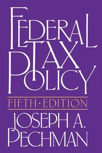 Federal Tax Policy_cover
