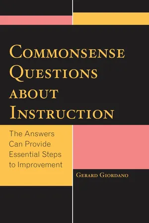 Commonsense Questions about Instruction