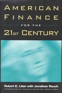 American Finance for the 21st Century_cover