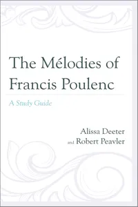 The Mélodies of Francis Poulenc_cover