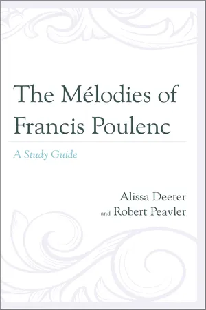 The Mélodies of Francis Poulenc