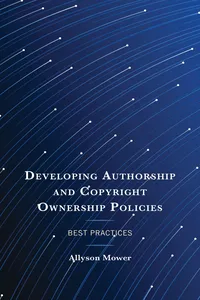 Developing Authorship and Copyright Ownership Policies_cover