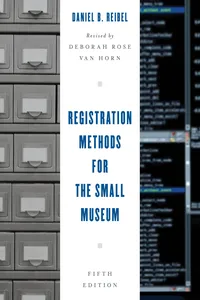 Registration Methods for the Small Museum_cover