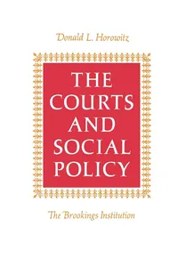 The Courts and Social Policy_cover