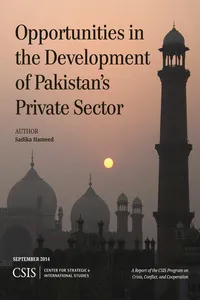 Opportunities in the Development of Pakistan's Private Sector_cover