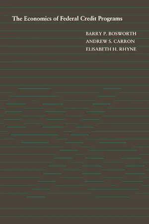 The Economics of Federal Credit Programs