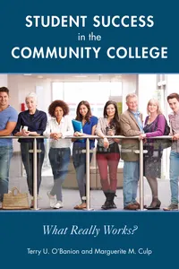 Student Success in the Community College_cover