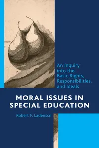 Moral Issues in Special Education_cover