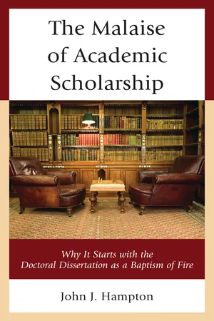 The Malaise of Academic Scholarship