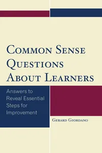 Common Sense Questions About Learners_cover