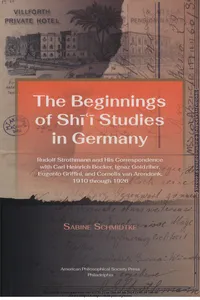 Beginnings of Shi’i Studies in Germany_cover