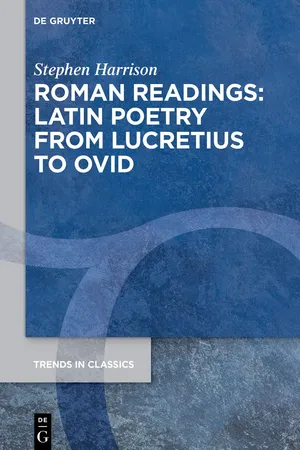 Roman Readings: Latin Poetry from Lucretius to Ovid