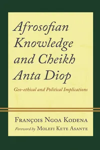 Afrosofian Knowledge and Cheikh Anta Diop_cover