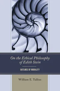 On the Ethical Philosophy of Edith Stein_cover