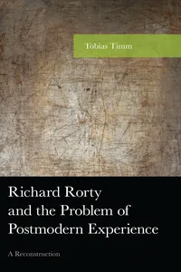 Richard Rorty and the Problem of Postmodern Experience_cover