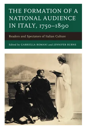 The Formation of a National Audience in Italy, 1750β1890