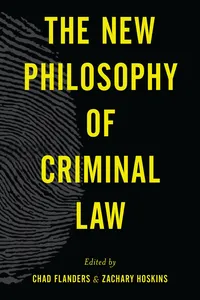 The New Philosophy of Criminal Law_cover
