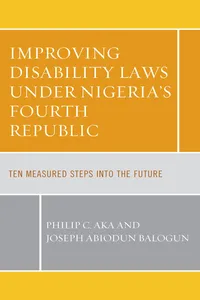 Improving Disability Laws under Nigeria's Fourth Republic_cover
