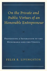 On the Private and Public Virtues of an Honorable Entrepreneur_cover