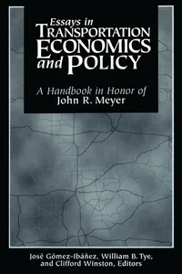 Essays in Transportation Economics and Policy_cover