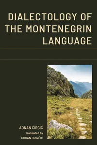 Dialectology of the Montenegrin Language_cover