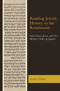 Reading Jewish History in the Renaissance_cover