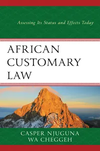 African Customary Law_cover