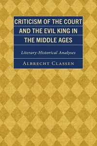 Criticism of the Court and the Evil King in the Middle Ages_cover