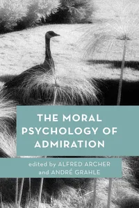 The Moral Psychology of Admiration_cover