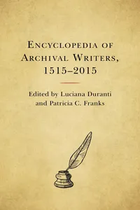 Encyclopedia of Archival Writers, 1515 - 2015_cover