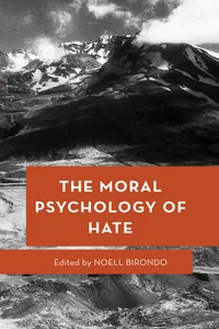 The Moral Psychology of Hate_cover