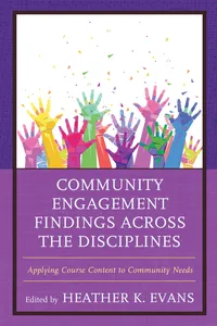 Community Engagement Findings Across the Disciplines_cover