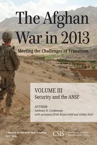 The Afghan War in 2013: Meeting the Challenges of Transition_cover