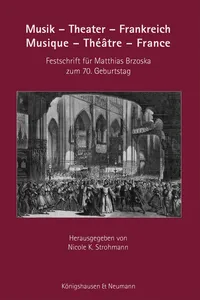 Musik – Theater – Frankreich. Musique – Théâtre – France_cover