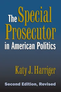The Special Prosecutor in American Politics_cover