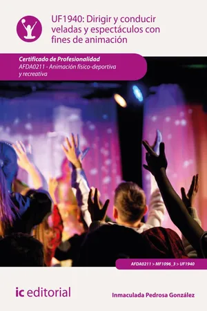 Dirigir y conducir veladas y espectáculos con fines de animación.  AFDA0211