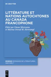 Littérature et nations autochtones au Canada francophone_cover