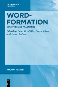 Word-Formation - Semantics and Pragmatics_cover