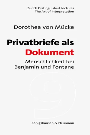 Privatbriefe als Dokument