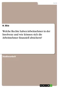 Welche Rechte haben Arbeitnehmer in der Insolvenz und wie können sich die Arbeitnehmer finanziell absichern?_cover