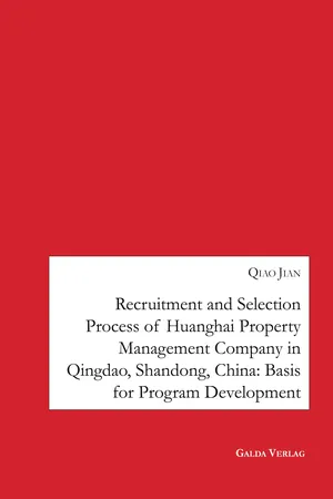 Recruitment and Selection Process of Huanghai Property Management Company in Qingdao Shandong, China