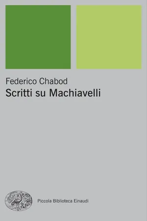 Scritti su Machiavelli