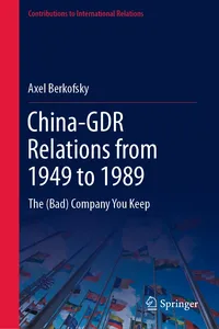 China-GDR Relations from 1949 to 1989_cover