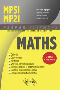PS-Maths MPSI/MP2I 6ed_cover