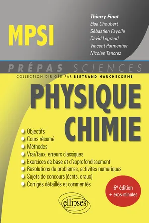 PS-Physique Chimie MPSI - 6ed