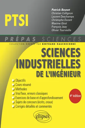 Sciences indus. ingé. PTSI 4ed